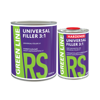 Грунт-наполнитель GL Universal Filler 3:1 универсальный, комплект.черный 750 + 250 мл